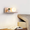 yellow travertine shelf wall sconce