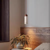 yellow travertine solid wood chandelier for bedroom
