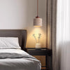 yellow travertine solid wood chandelier for bedroom