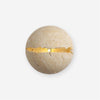 yellow travertine sphere iron wall lamp