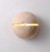 yellow travertine sphere iron wall lamp