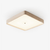 yellow travertine square led flush mount ceiling light