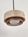 yellow travertine stone pendant light 2