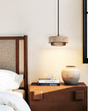 yellow travertine stone pendant light 2