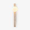 yellow travertine vertical wall sconce