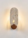 yellow travertine walnut wall sconce 10