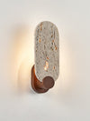 yellow travertine walnut wall sconce 10