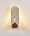 yellow travertine walnut wall sconce 10