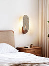 yellow travertine walnut wall sconce 10