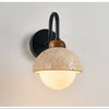 yellow travertine walnut wall sconce 3