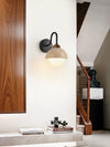 yellow travertine walnut wall sconce 3