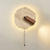 yellow travertine walnut wall sconce 6