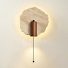yellow travertine walnut wall sconce 6