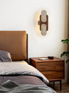 yellow travertine walnut wall sconce 8