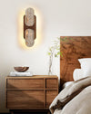 yellow travertine walnut wall sconce 8