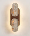 yellow travertine walnut wall sconce 8