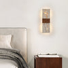 yellow travertine walnut wall sconce 9