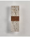yellow travertine walnut wall sconce 9