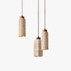 yellow travertine wood chandelier