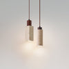 yellow travertine wood chandelier