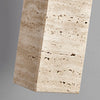 yellow travertine wood chandelier