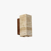 yellow travertine wood wall sconce 3