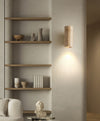 yellow travertine wood wall sconce 3