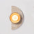 yellow travertine wood wall sconce