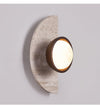 yellow travertine wood wall sconce