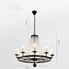 Empire Wagon Wheel Chandelier 8 10 12 Candle Lights 20 Adjustable Chain Crystal Accents