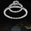 Luxury Crystal Led Chandelier 3 Tier Geometric Or Stacked Led Pendant Light