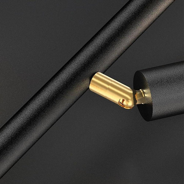 6 8 Light Black Island Horizontal Suspension Linear Pendant Light