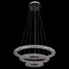 Luxury Crystal Led Chandelier 3 Tier Geometric Or Stacked Led Pendant Light