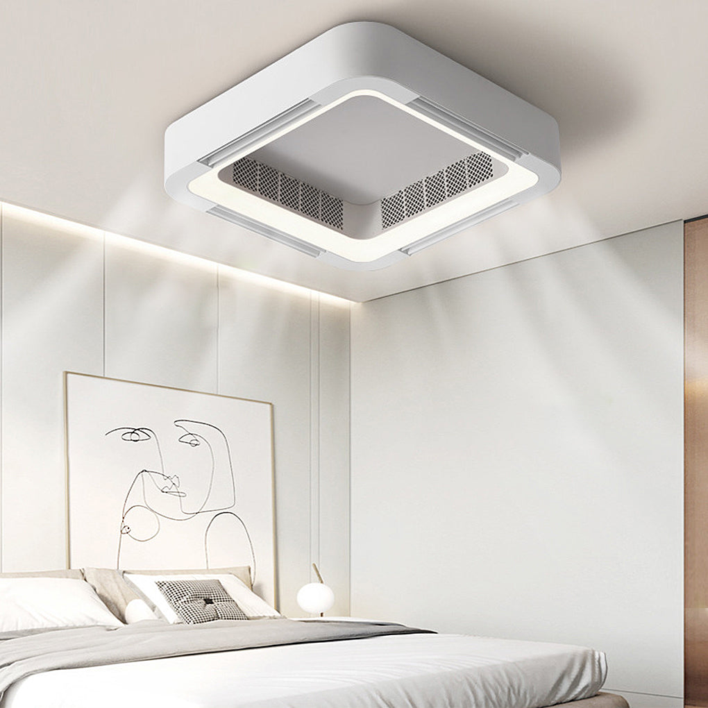 LampCozy bladeless ceiling fan with integrated LED light