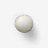 Alabaster Mini Orb wall sconce with gold metal body and white globe shade