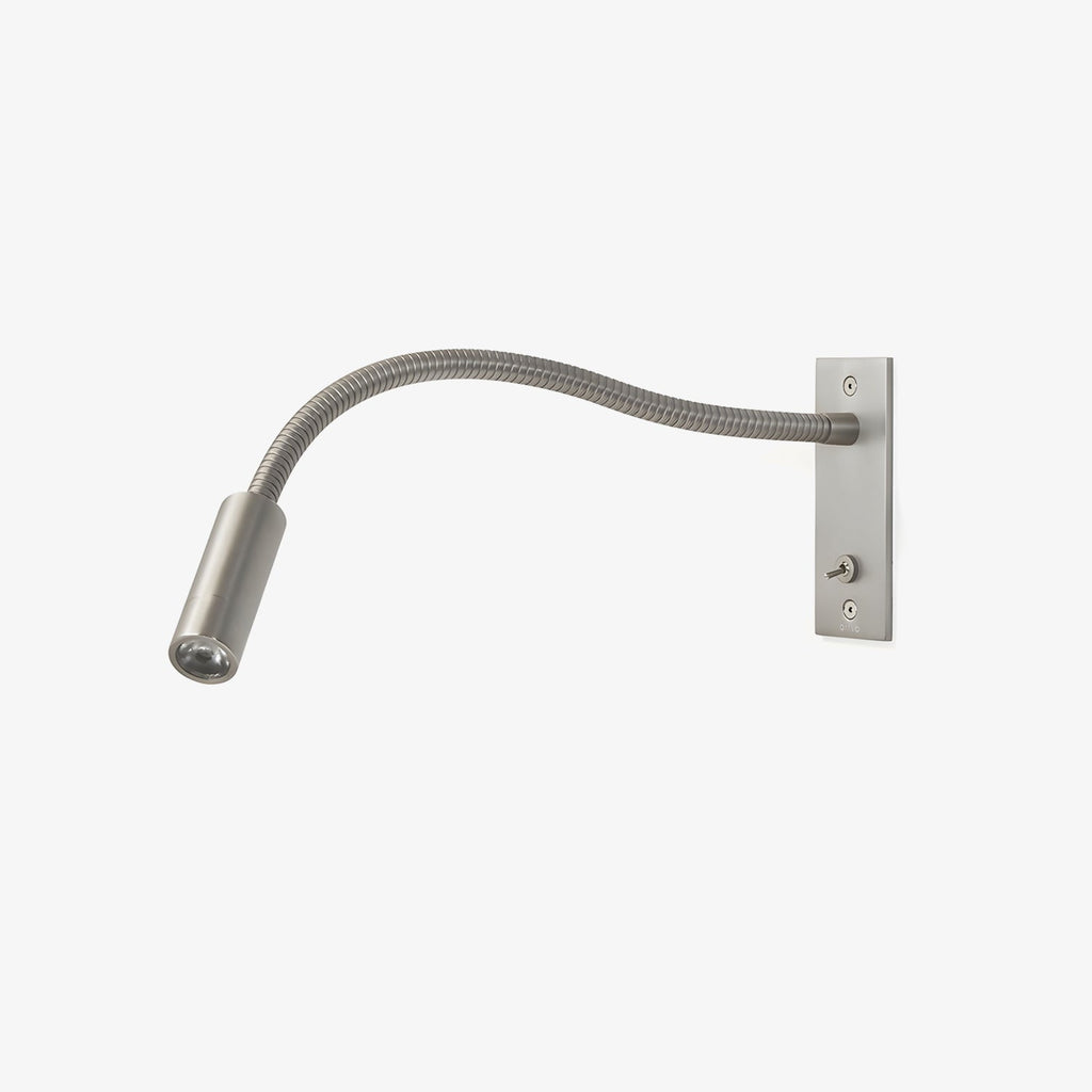 Flexible gooseneck wall sconce with adjustable LED arm