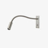 Flexible gooseneck wall sconce with adjustable LED arm