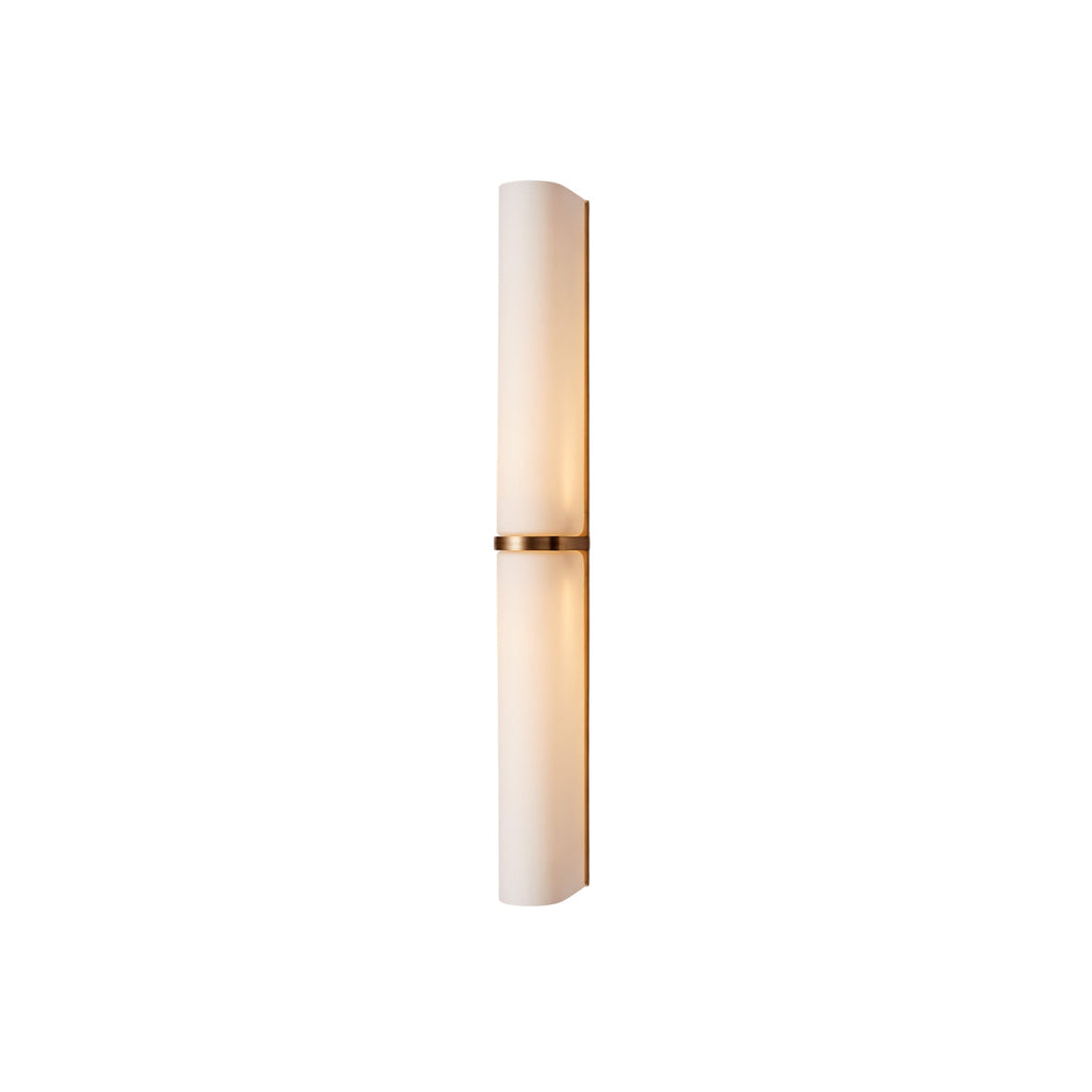 Ultra Slim Minimalist LED Wall Sconce, narrow linear flush mount wall lamp in iron and glass