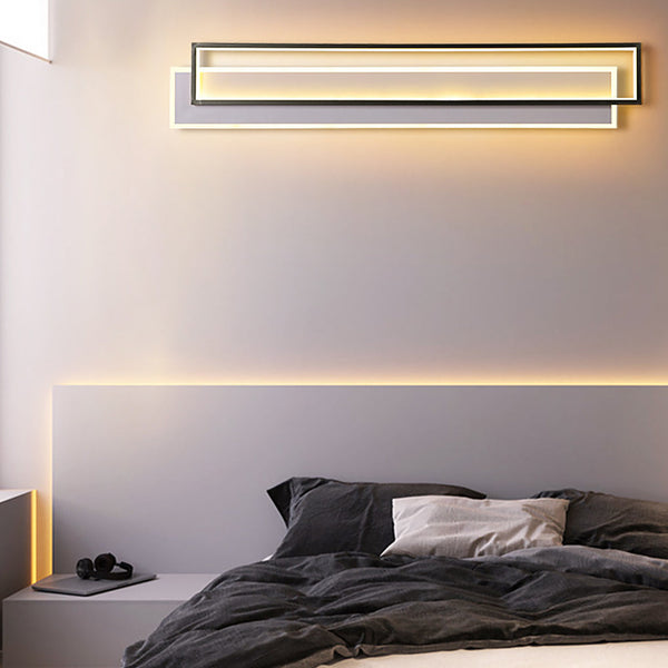 Minimalist Personalized Creative Led Three Color Dimming Strip Wall Lamp