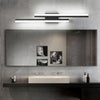 Modern 2 Light Linear Led Wall Lamp With 3 Step Dimming Black Gold Wall Sconce