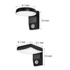 Black Motion Sensor Outdoor Wall Light Rotatable