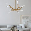 Unique Acrylic Branches Led Minimalist Lines Postmodern Chandelier Lamp