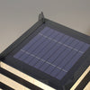 Black Lattice Hardiwred Solar Outdoor Post Pier Mount Light