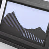 Square Mountain Scenery Solar Post Caps Lights Li002154