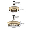 Round Metal Crystal Chandelier Ha098815
