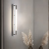 19 68 Acrylic Tube 1 Light Led Wall Lights Indoor Black Gold Chrome Base