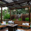 European Style Retro Pendant Aluminum Glass Hanging Ball Outdoor Ceiling Light