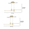 Minimalist Lines Led Modern Chandelier Ha098558
