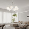 Tulips Flowers Led Milky White Chandelier Li002603