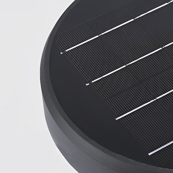 Round Modern Solar Fence Post Light Ha076261